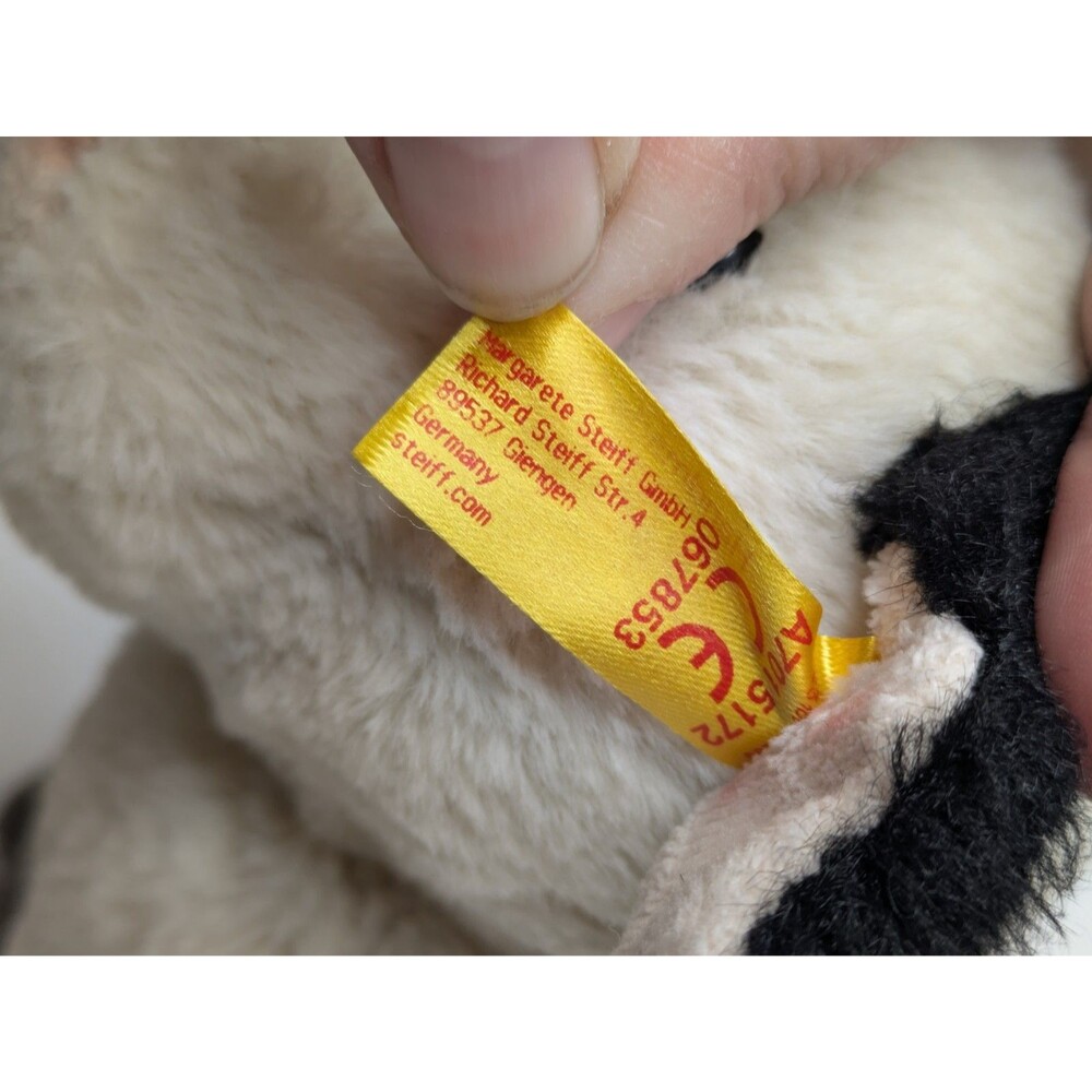 Steiff Cobb Cow Stuffed Plush Animal 9" - Picture 5 of 7